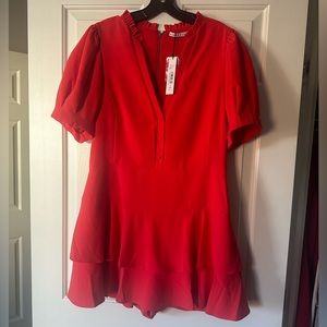 Alice and Olivia red romper.